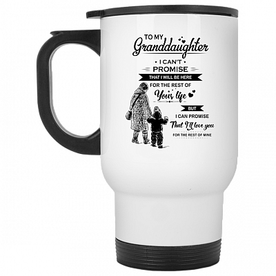 14 oz. White Travel Mug