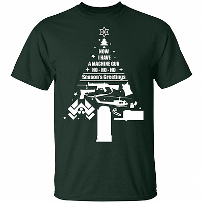 Alternative view of Die Hard Christmas Tree T-Shirt - Die Hard Shirt