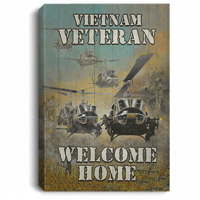 Vietnam Veteran Welcome Home Gallery Wrapped Framed Canvas Prints - Unframed Poster - Home Decor Wall Art