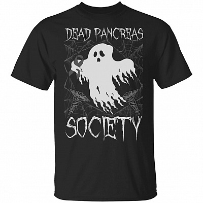 Funny Diabetic Dead Pancreas Fun Halloween Custom T-Shirt - Diabetic Awareness Halloween Shield Tee Shirt