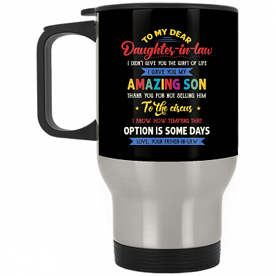 14 oz. Silver Travel Mug
