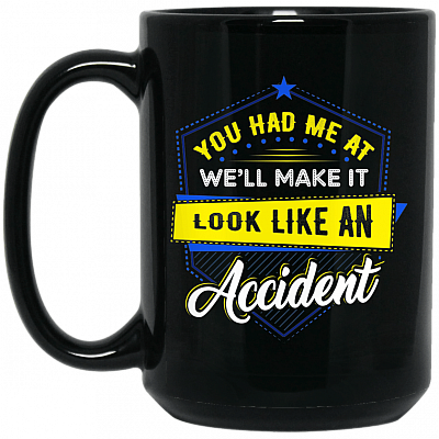 15 oz. Black Mug