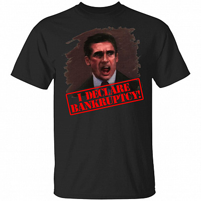 Alternative view of I Declare Bankruptcy T-Shirt - Funny Shirt