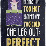 Sheep Blanket On Too Hot Blanket Off Too Cold One Leg Out Perfect Fleece Blanket - Premium Sherpa Blanket