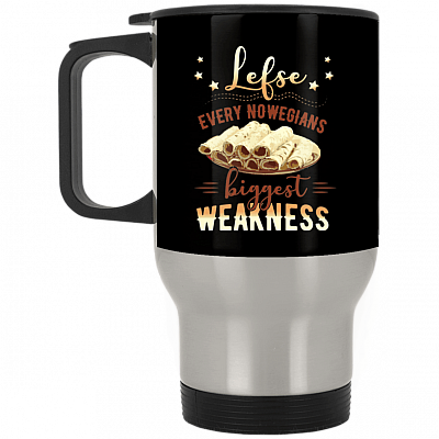 14 oz. Silver Travel Mug