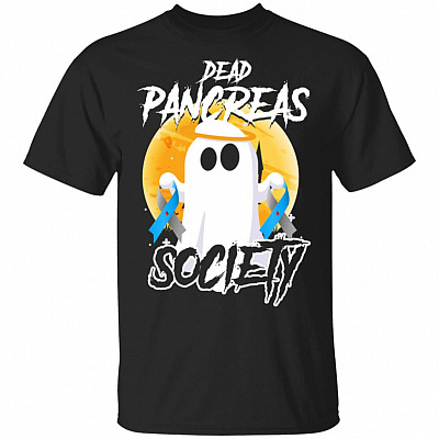 Dead Pancreas Society Diabetes Type 1 Halloween T-shirt - V-neck