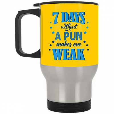 14 oz. Silver Travel Mug