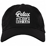 Relax Snowflake It's Just A Red-Hat Twill Cap - High-Profile Snapback Hat - Trucker Hat