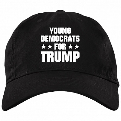 Young Democrats Support For Trump Twill Cap - High-Profile Snapback Hat - Trucker Hat