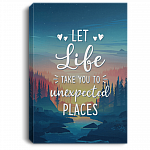 Let Life Take You To Unexpected Places Framed Canvas Prints - Unframed Poster - Home Decor Wall Art