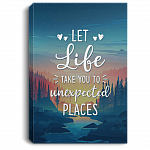 Let Life Take You To Unexpected Places Framed Canvas Prints - Unframed Poster - Home Decor Wall Art