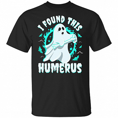I Found This Humerus Funny Anatomy T-shirt - V-neck