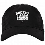 Hockey Is My Favorite Season Twill Cap - High-Profile Snapback- Trucker Hat