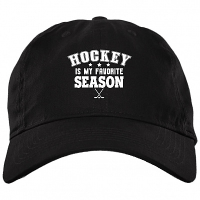 Hockey Is My Favorite Season Twill Cap - High-Profile Snapback- Trucker Hat