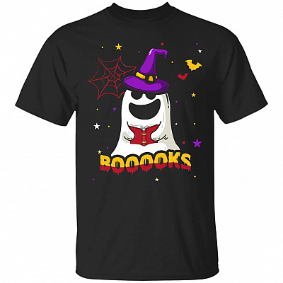Boooks T-Shirt - Funny Halloween Love Book Shirt
