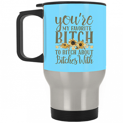 14 oz. Silver Travel Mug