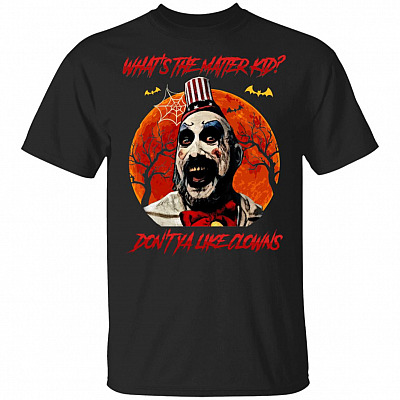 What's The Matter Kid Don't Ya Like Clowns Captain Halloween Spauldin T-Shirt - V-Neck Shirt