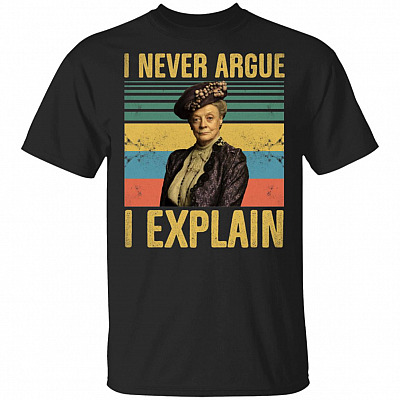 I Never Argue I Explain Violet Vintage Retro T-Shirt
