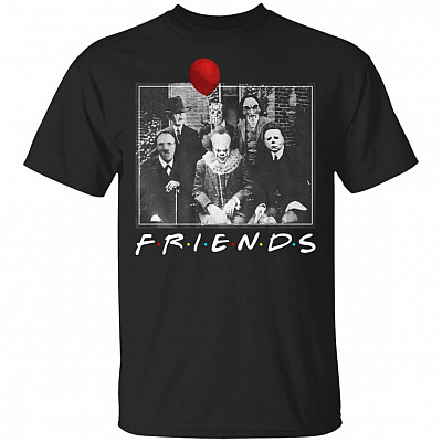 Friends Halloween Michael Jason Penny Freddy T-Shirt - V-Neck Shirt