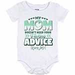 My Mom Doesn't Need Your Fucking Advice Personalized Name Baby Onesie - Baby Infant Bodysuit