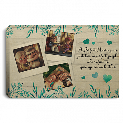 Perfect Marriage's Just Two Imperfect People Who Refuse To Give Up On EachOther Framed Canvas-Unframed Poster