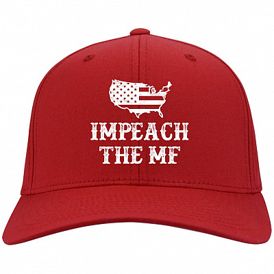 Impeach The MF Twill Cap - High-Profile Snapback Hat