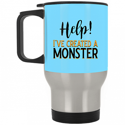14 oz. Silver Travel Mug