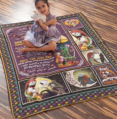 Alternative view of To My Daughter Always Remember How Much I Love You Nightmare Fleece Blanket - Premium Sherpa Blanket