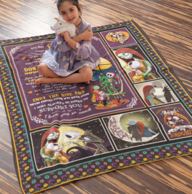Alternative view of To My Daughter Always Remember How Much I Love You Nightmare Fleece Blanket - Premium Sherpa Blanket