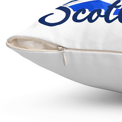 Alternative view of I Just Want to Take Naps Drink Coffee Go to Scotland Throw Pillow - Decorative Pillow