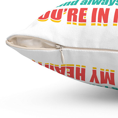 Alternative view of To My Granddaughter Always Remember Youre in My Heart Throw Pillow-Decorative Pillow-Indoor Outdoor Cushion