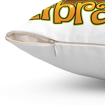 Alternative view of Santa's Favorite Librarian Throw Pillow - Decorative Pillow - Indoor Outdoor Cushion