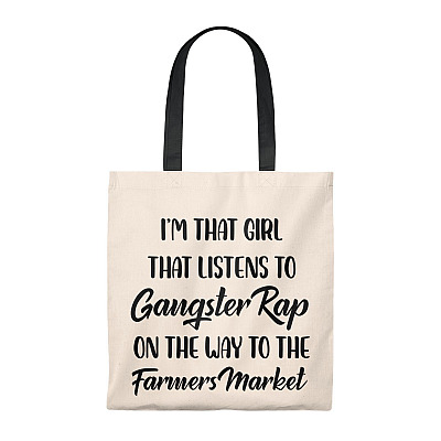 I'm That Girl That Listens to Gangster Rap Vintage Canvas Tote Bag - Shoulder Bag