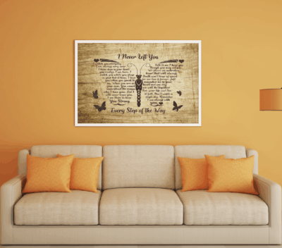 Alternative view of I Never Left You I Watch You Everyday I Am Always Very Near I Know Butterfly Framed Canvas - Unframed Poster