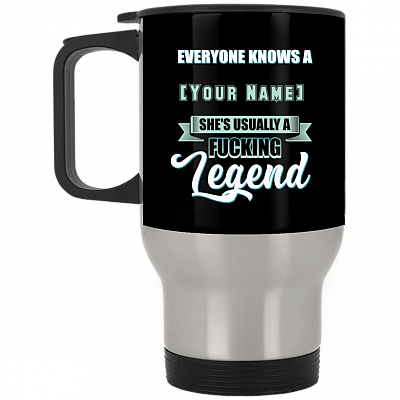 14 oz. Silver Travel Mug