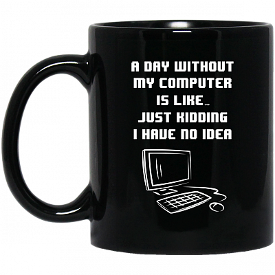 11 oz. Black Mug
