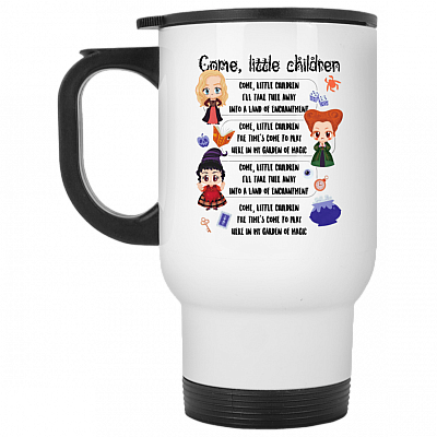 14 oz. White Travel Mug