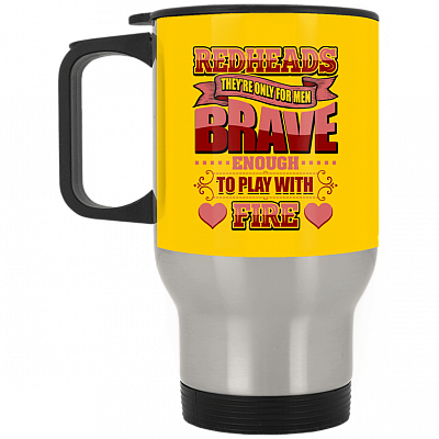 14 oz. Silver Travel Mug