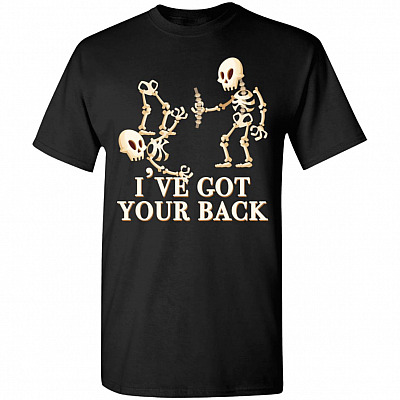 I've Got Your Back Funny Skull T-Shirt