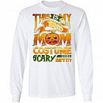 This Is My Tired Mom Costume Scary Isn't It Funny Halloween Hoodie - Sweatshirt - Long Sleeve Shirt