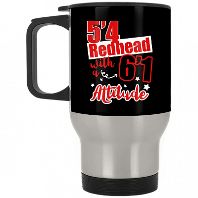 14 oz. Silver Travel Mug