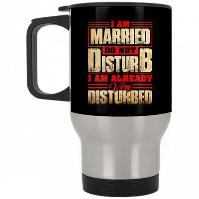 14 oz. Silver Travel Mug