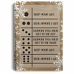 Keep Your Gift Steal Anyone's Gift Family Christmas Gift Exchange Framed Canvas Prints - Unframed Poster