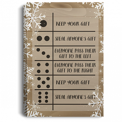 Keep Your Gift Steal Anyone's Gift Family Christmas Gift Exchange Framed Canvas Prints - Unframed Poster