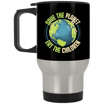 14 oz. Silver Travel Mug