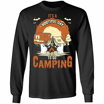 It's A Bootiful Day To Go Camping Hallowen Hoodie Sweatshirt - Funny Camping Halloween Hoodie Sweatshirt