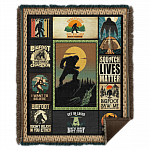 Bigfoot and Sasquatch Hunter Believers Blanket - Sasquatch Bigfoot Believer Hide And Seek Hunter Blanket