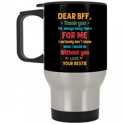 14 oz. Silver Travel Mug