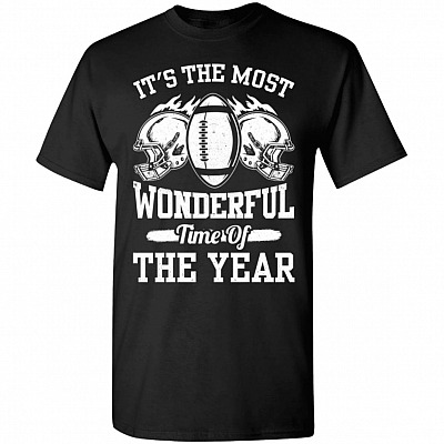 Funny American Football It's The Most Wonderful Time Of The Year T-Shirt