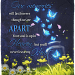 Our Memories Will Last Forever Though We Are Apart Fleece Blanket - Premium Sherpa Blanket